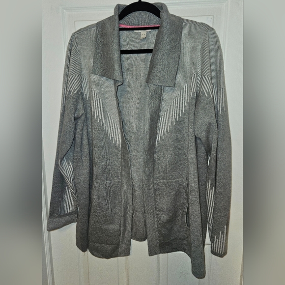 Isaac Mizrahi Gray Women's Cardigan - Picture 1 of 3